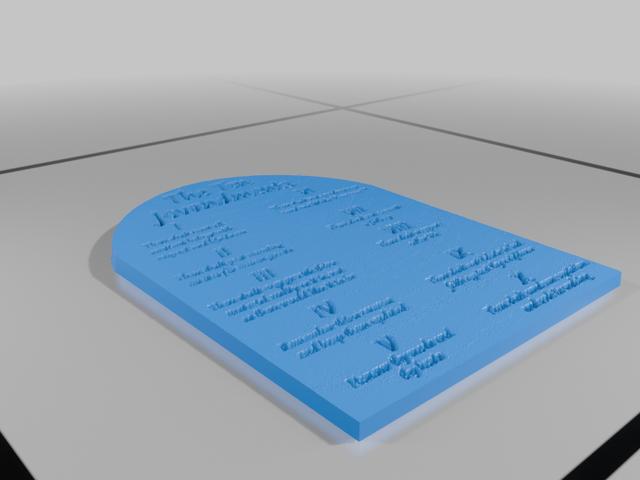 The Ten Jovandments 3D model thumbnail