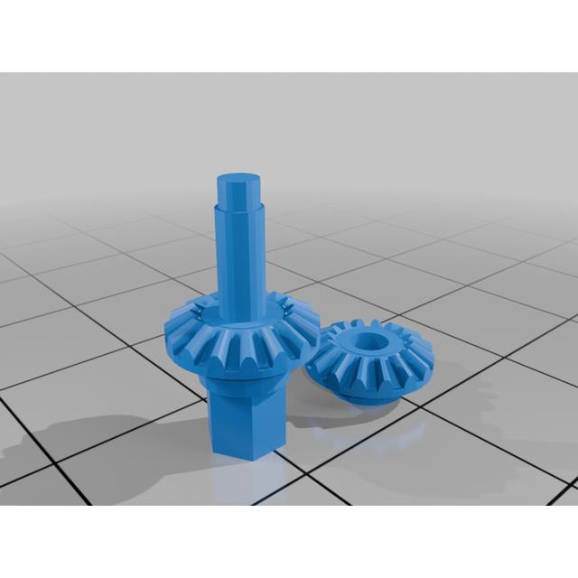 Revised coke module conical gears 3D model thumbnail