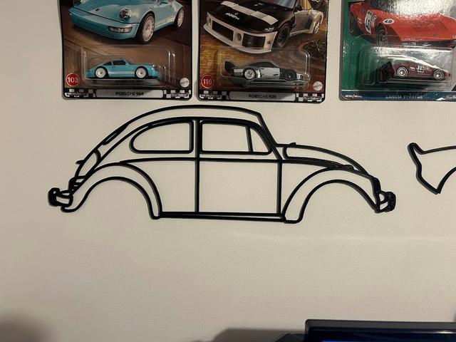 Vw Beetle Wall Art 3D model thumbnail