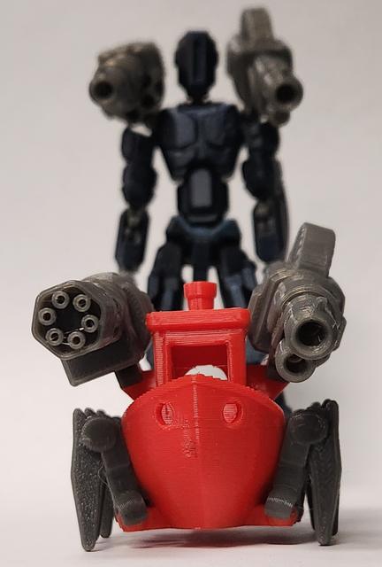Dummy 13/ATAB - Shoulder-Mounted Blaster Arms 3D model thumbnail