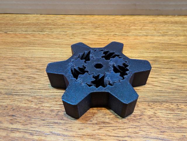 "Perfect Gear Bearing" Fidget Spinner 3D model thumbnail