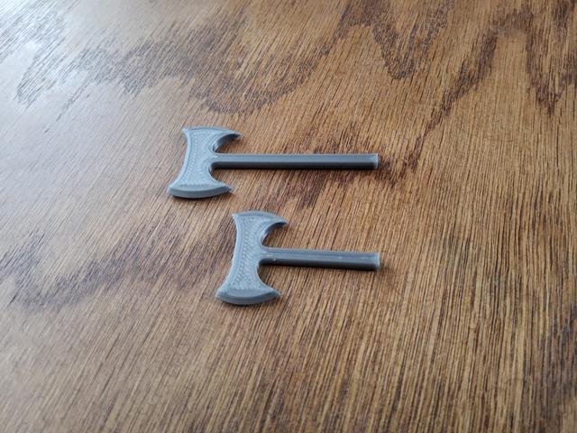 Double bladed axes for Dummy 13 3D model thumbnail