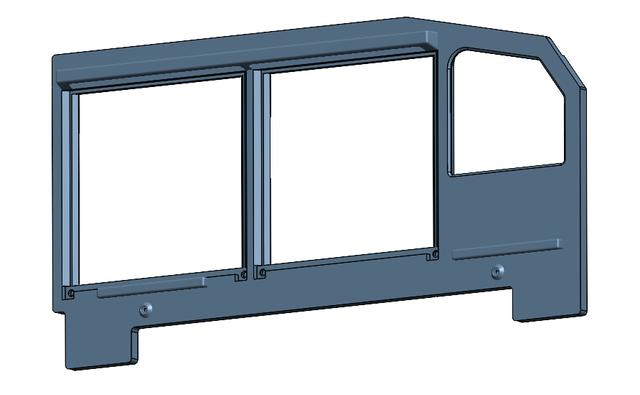 A320 MIP Frame FO Side Panel 3D model thumbnail