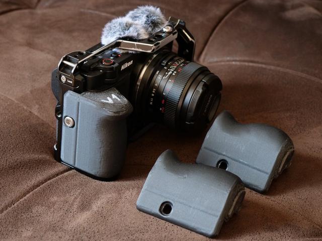 Nikon ZR Grip for Smallrig Cage Shaped - three shapes 3D model thumbnail