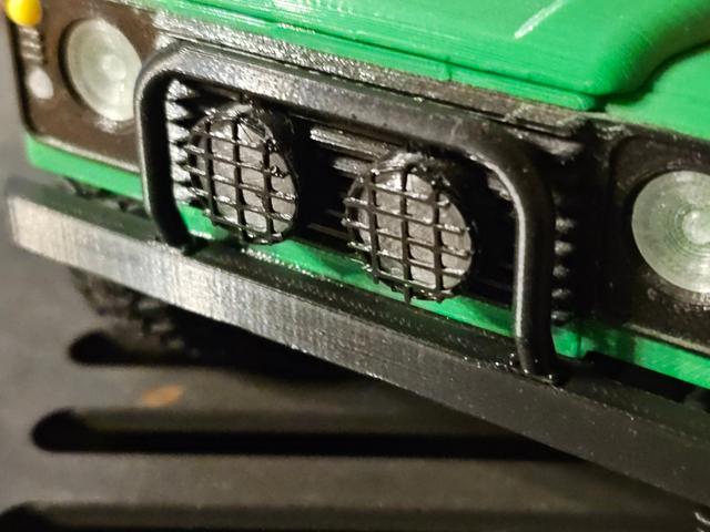 Frontbar with headlights for Landy Mini 3D model thumbnail