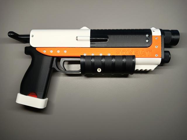 Ergonomic Grip + Mag Bumper - Angled Talon - FOXBAT 3D model thumbnail