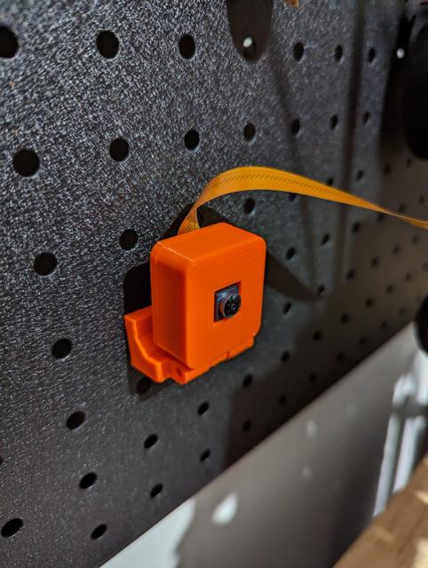 Pegboard - Pi V2 Camera Mount 3D model thumbnail