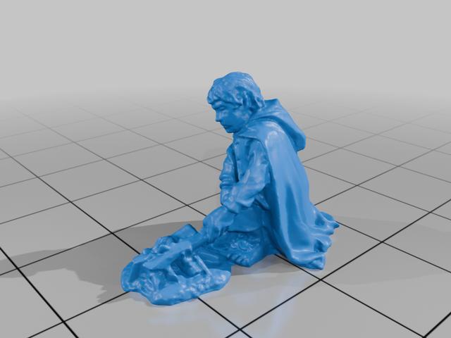 Three Short guys captured in the Moon-land 3D model thumbnail