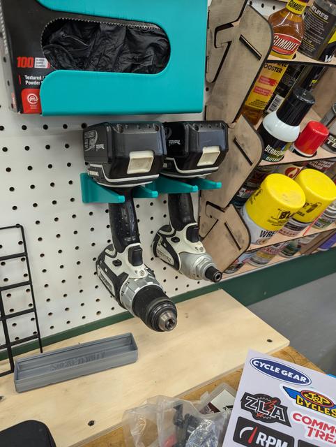 Peglock Drill Impact Driver Mount for Makita and Others 3D model thumbnail