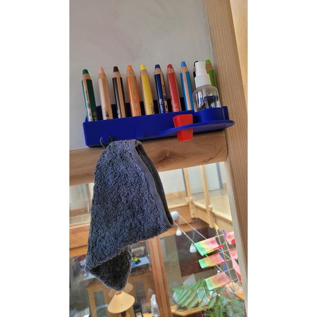 White board pen holder for Stabillo Woody 3D model thumbnail