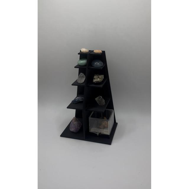 Angled Display Stand for Rocks, Gems, Minerals & More 3D model thumbnail