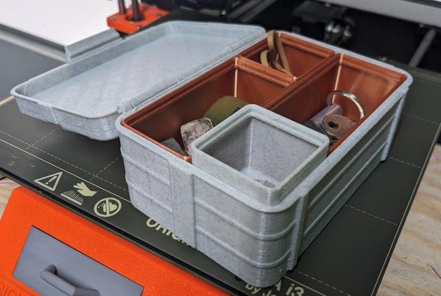 3x2 Gridfinity case (7 units tall) 3D model thumbnail