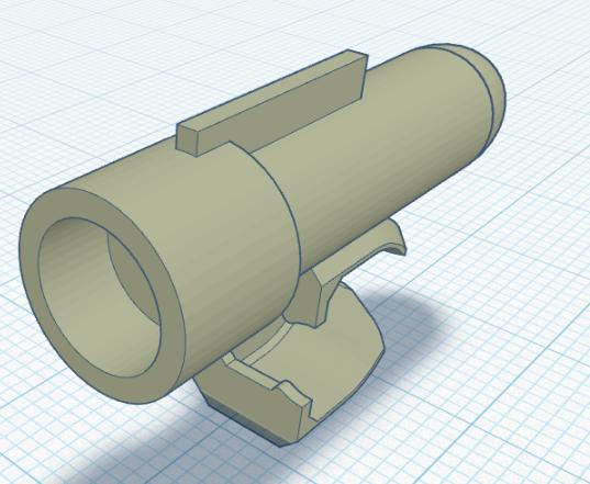 Dummy 13 shoulder-mounted rocket! 3D model thumbnail