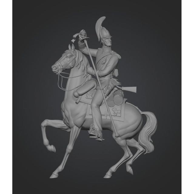 Private of the Astrakhan Cuirassier Regiment 3D model thumbnail