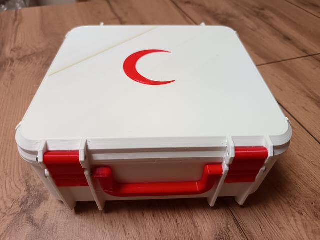 First aid kit with crescent 3D model thumbnail