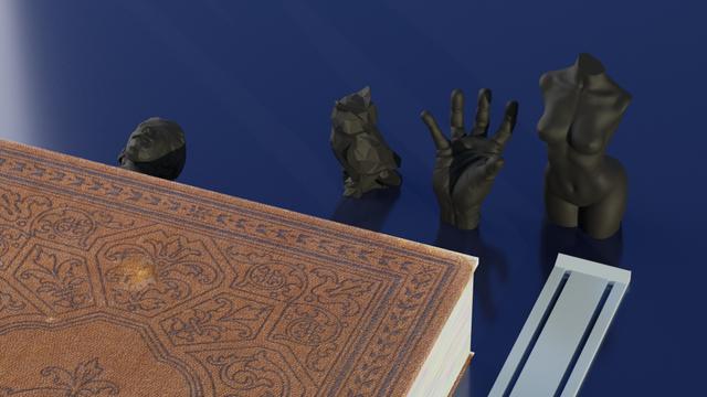 Modular bookmark 3D model thumbnail