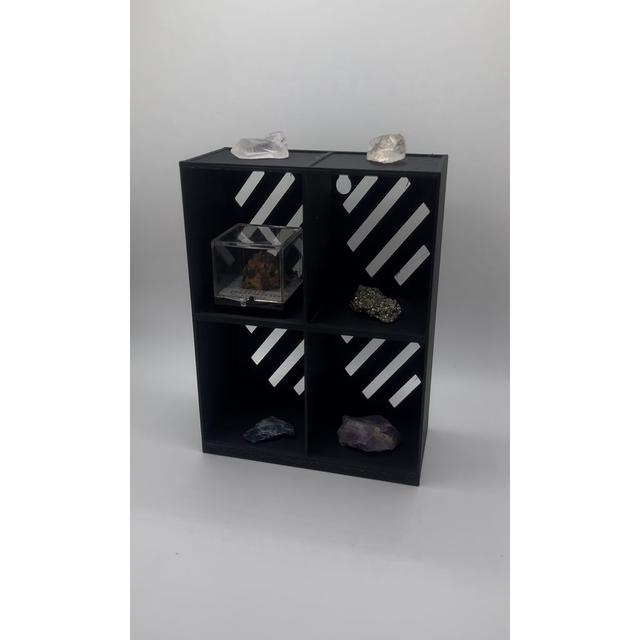 Modern Wall Display Cube - 4/6 Compartment Shelf Organizer 3D model thumbnail