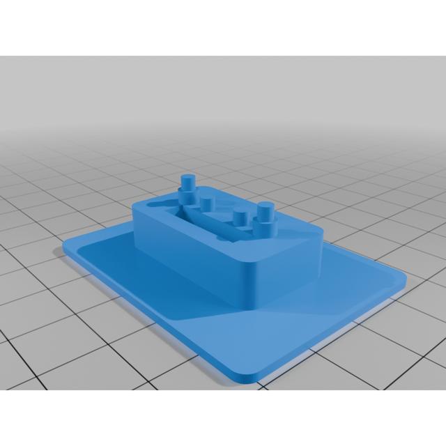 VL53L0X and BMP180 sensor solder holder 3D model thumbnail