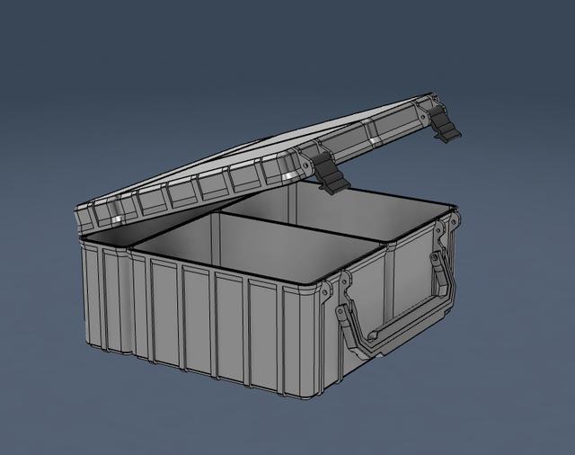 Rugged Tool Box - 3 in 1 Design 3D model thumbnail