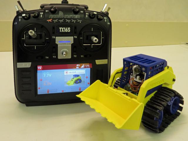 Radio Control version of the MiniSkidi Mk3, with FPV 3D model thumbnail