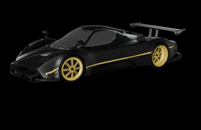 Pagani Zonda R - multicolor optimized 3D model thumbnail