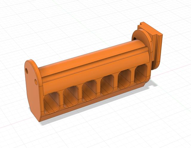 Filament Holder - PTFE version 3D model thumbnail