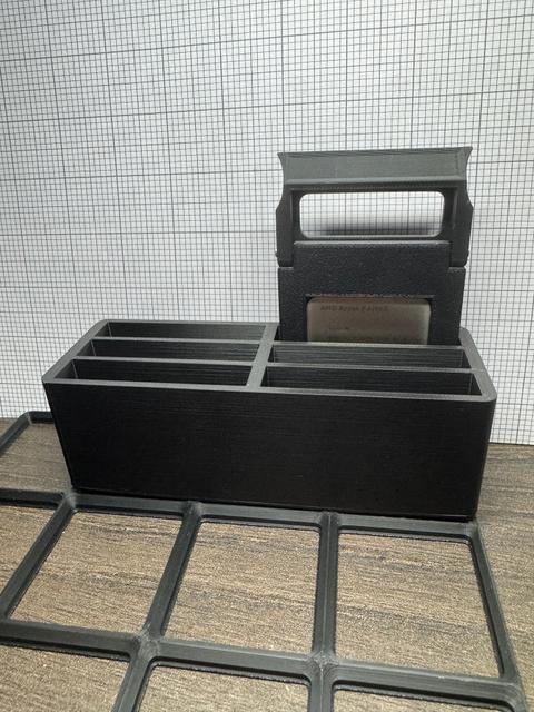 Gridfinity LTT CPU Case holder 3D model thumbnail