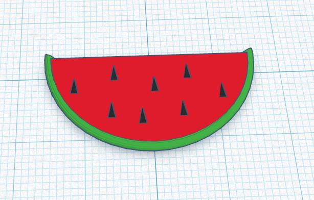 watermelon 3D model thumbnail