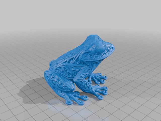 Hoppy the Easter Frog 3D model thumbnail