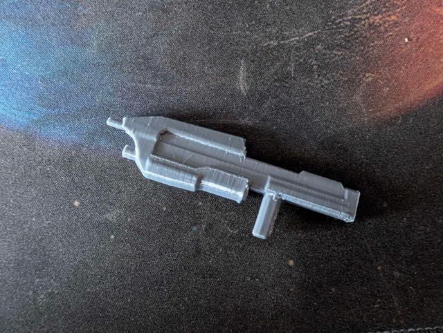 Halo Assault Rifle for Soozafone 13 Figures 3D model thumbnail