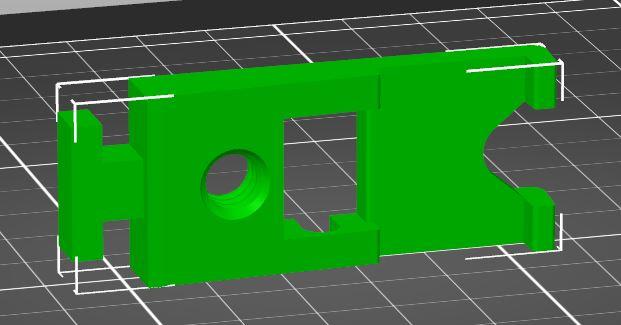 20mm Hook for Gravity car phone holder 3D model thumbnail