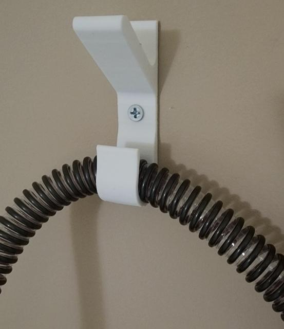 CPAP hook with screw hole 3D model thumbnail