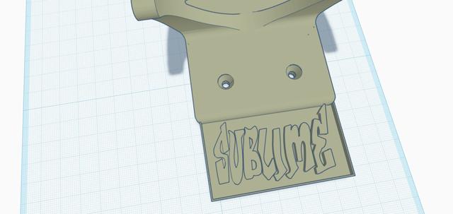 sublime skateboard holder 3D model thumbnail