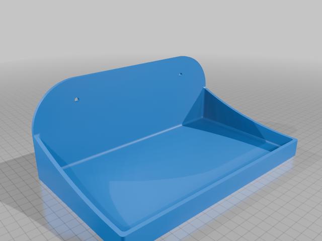 Small Wall Shelf 3D model thumbnail