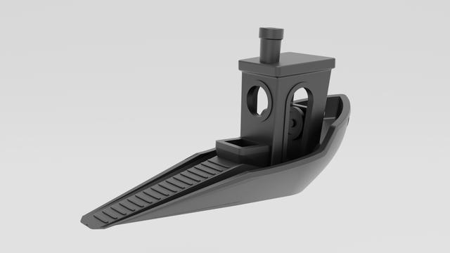 Benchy Doorstop 3D model thumbnail