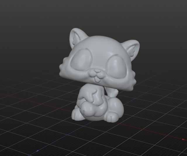 Kitten Triplet LPS 3D model thumbnail