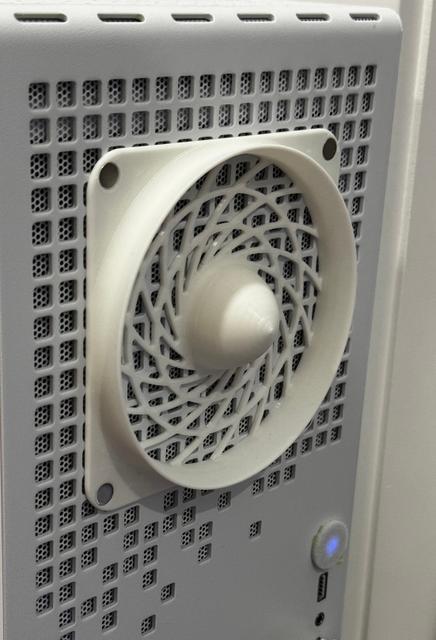 120mm Fan Ducted Inlet w/ Noctua Grill 3D model thumbnail