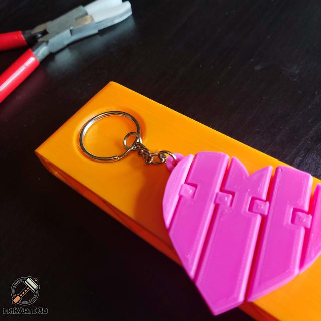 Keychain Assembler Table Clamp 3D model thumbnail