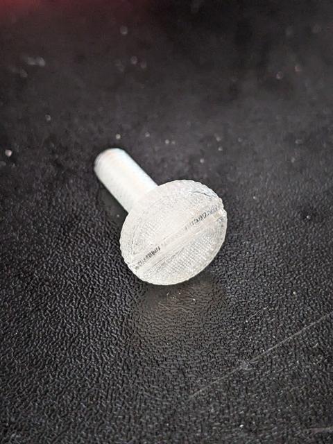 25mm camera mount thumbscrew 3D model thumbnail
