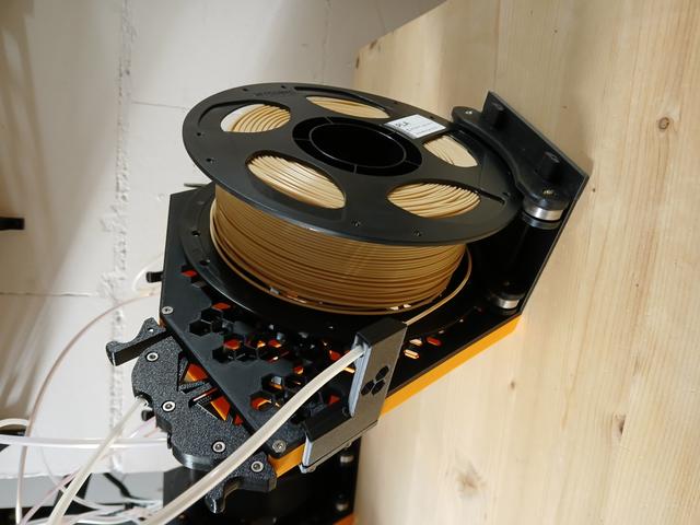 Spool Holder & Buffer for MK3/MK4 MMU3 Community Version 3D model thumbnail