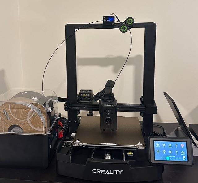 Ender 3 V3 SE KE - Horizontal Screen mount (for Guppy Screen) 3D model thumbnail