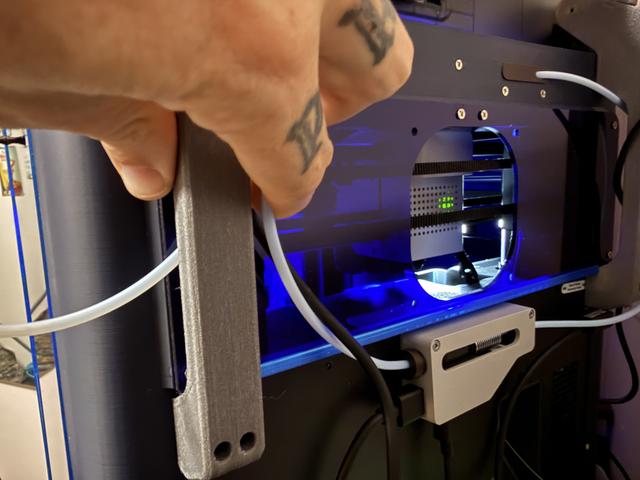 Vision rear middle panel with fan DXF 3D model thumbnail