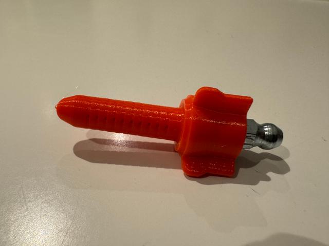 Prusa LMU8 Schmieradapter für Fettpresse // Prusa LMU8 grease gun grease adapter 3D model thumbnail