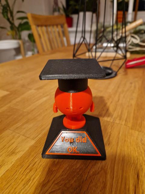 graduation Hat for neutral Dude 3D model thumbnail