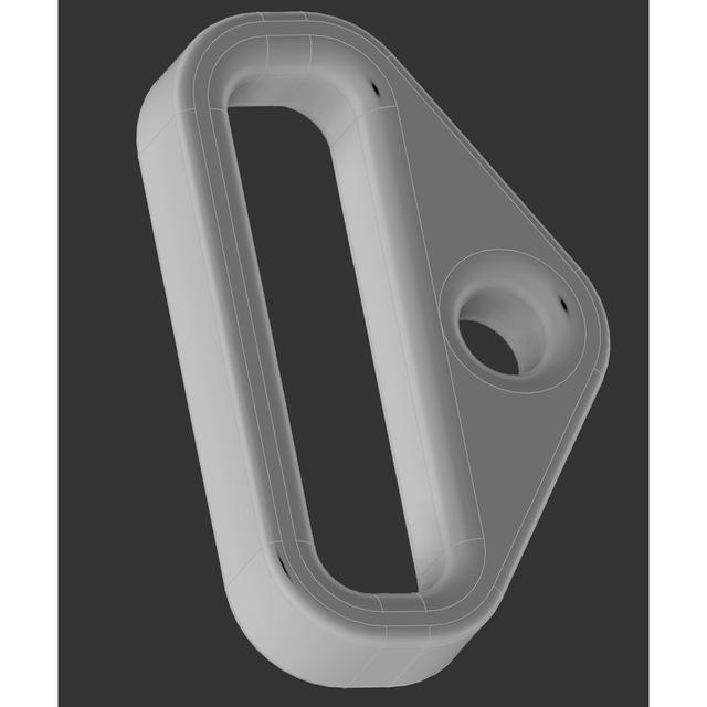 Climbing crimp with sling ring 3D model thumbnail