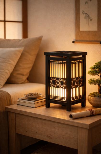 Japanese lamp 3D model thumbnail