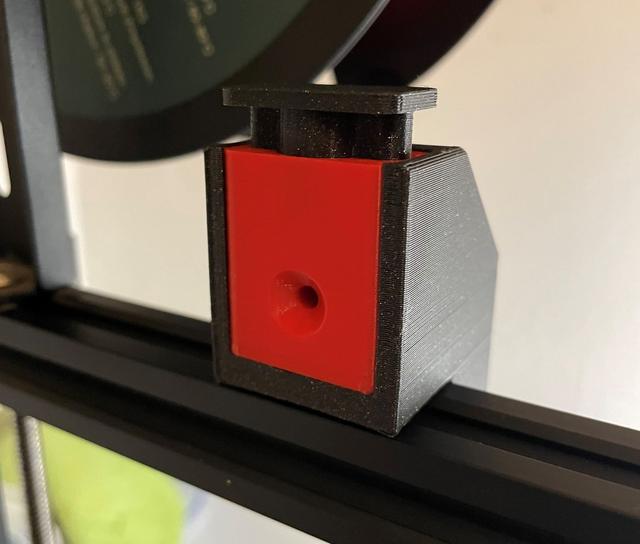 Filament cutter mount with scraps collection 3D model thumbnail