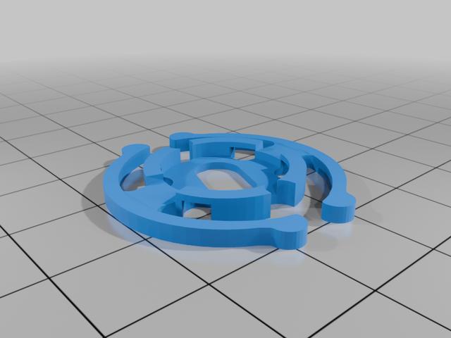 veer voor onder de knop speciaal voor de fluke 77 uit 1991 past beter 3D model thumbnail