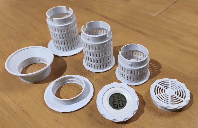 Spool containers - silica gel with hygrometer 3D model thumbnail