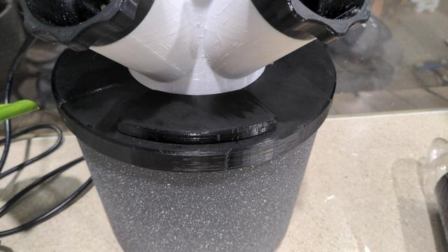Modular Hydroponic Tower Lid for 22cm pot 3D model thumbnail